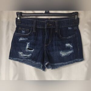 Joe's deconstructed jean shorts